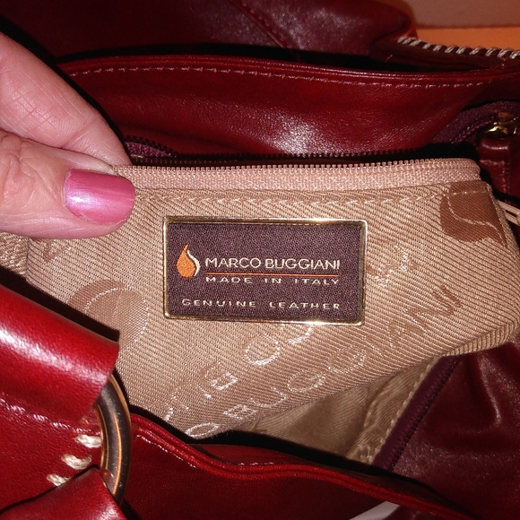 Marco Buggiani Genuine Leather & Fur Italian Bag - Picture 7 of 9